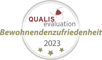 Bestätigungszeichen von Qualis Evaluation, dass im Jahr 2023 Befragungen durchgefürht wurden.